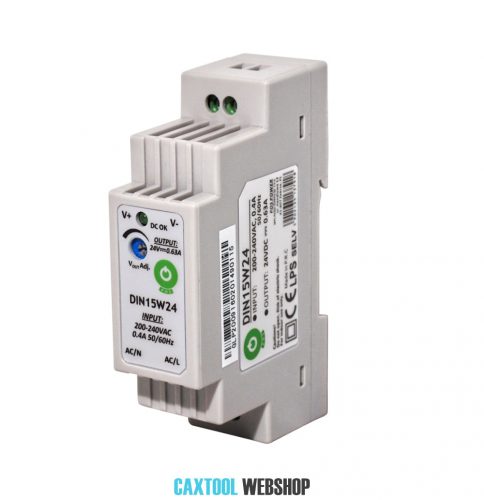 MW Power DIN15W24 DIN sínre szerelhető tápegység 15W 24V 0.63A