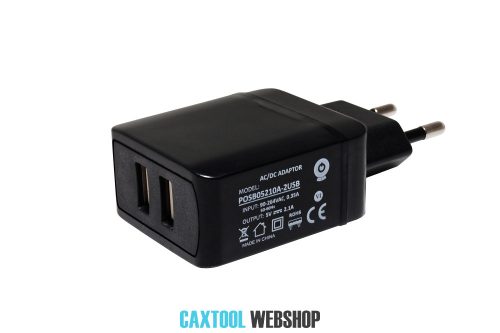 MW Power AC/DC adapter POSB05210A-2USB 10.5W 5V 2.1A