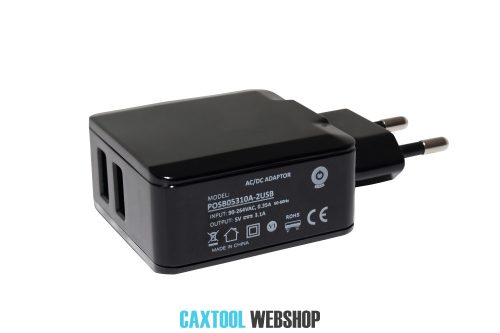 MW Power AC/DC adapter POSB05310A-2USB 15.5W 5V 3.1A