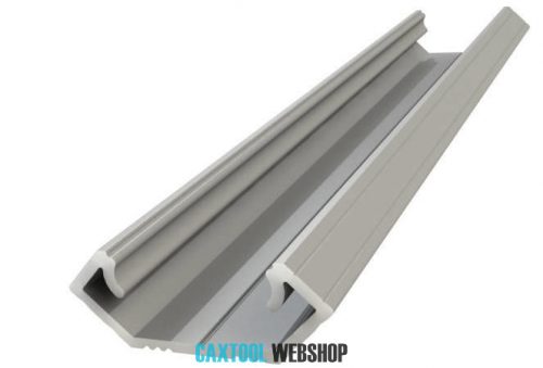 GLALU eloxált alumínium LED sarokprofil 8,5x12mm 3000mm ezüst