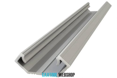 GLALU eloxált alumínium LED sarokprofil 8,5x12mm 4150mm ezüst