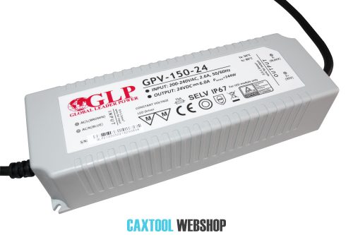 GLP műanyag LED tápegység GPV-150-24 150W 24V 6A