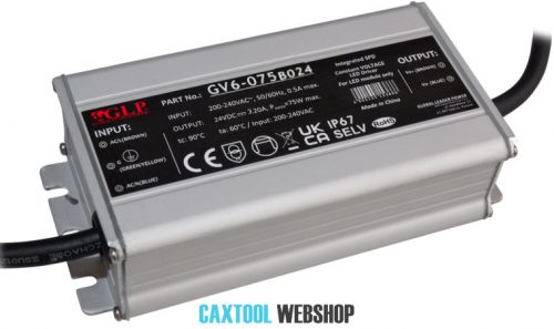 GLP LED tápegység GV6-075B024 75W 24V 3.1A